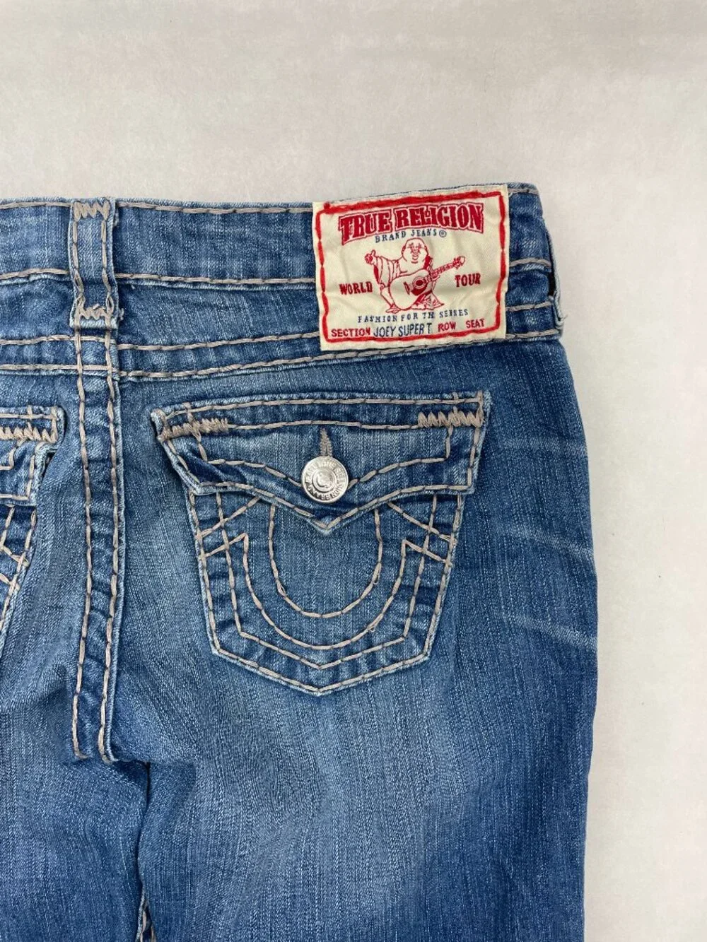 True Religion Joey Super T Flare Leg Jeans Made In USA Vintage Women's 29x31 - Picture 4 of 13